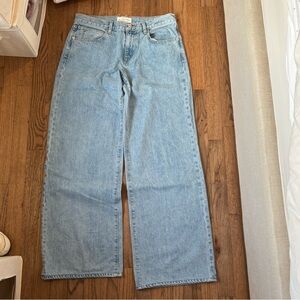 Light Blue Wide-Leg Jeans